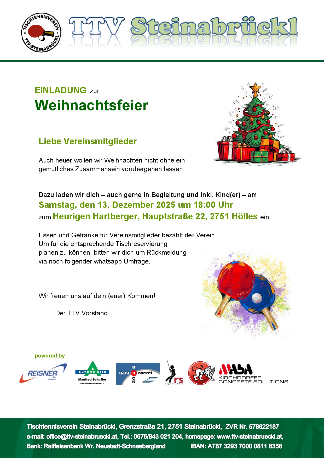 TTV Weihnachtsfeier 2025